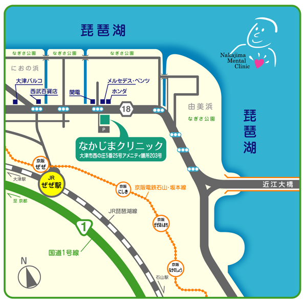 滋賀県大津市西の庄の地図